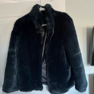 Faux fur Zara Basic coat